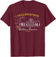Yellowstone Dutton Ranch Helicoptor Small T-Shirt - T-Shirt | Maroon