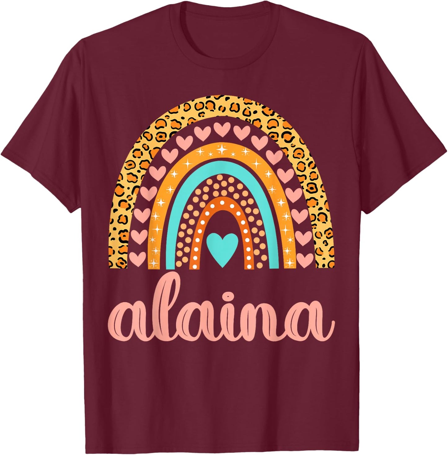 Alaina Alaina Name Birthday Shirt Gift T-Shirt - T-Shirt | Maroon