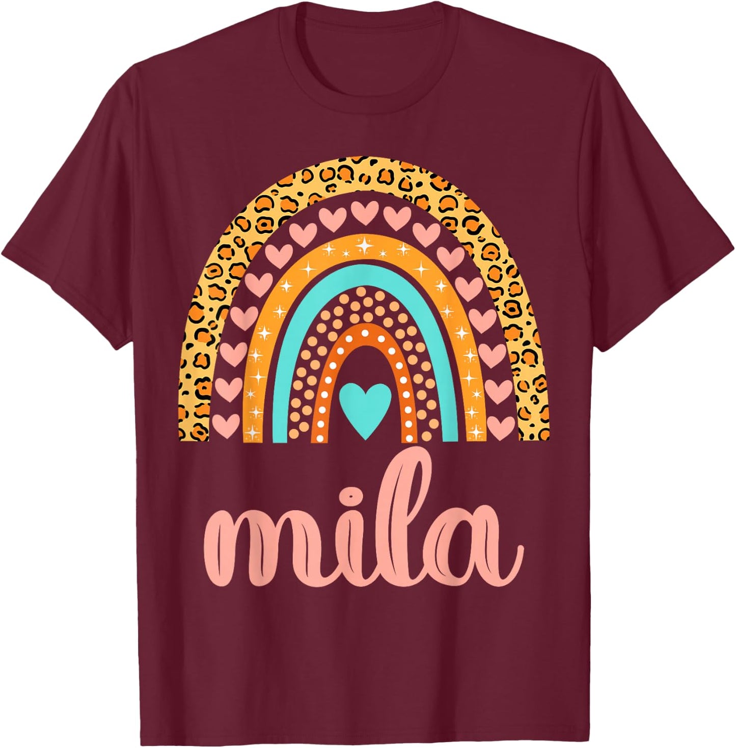 Mila Mila Name Birthday Shirt Gift T-Shirt - T-Shirt | Maroon
