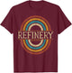 Refinery Vintage Retro T-Shirt - T-Shirt | Maroon