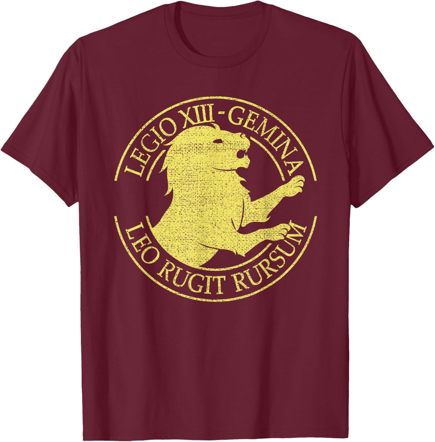 Legio XIII Gemina Roman Legion Empire Pedites Legionary T-Shirt - T-Shirt | Maroon