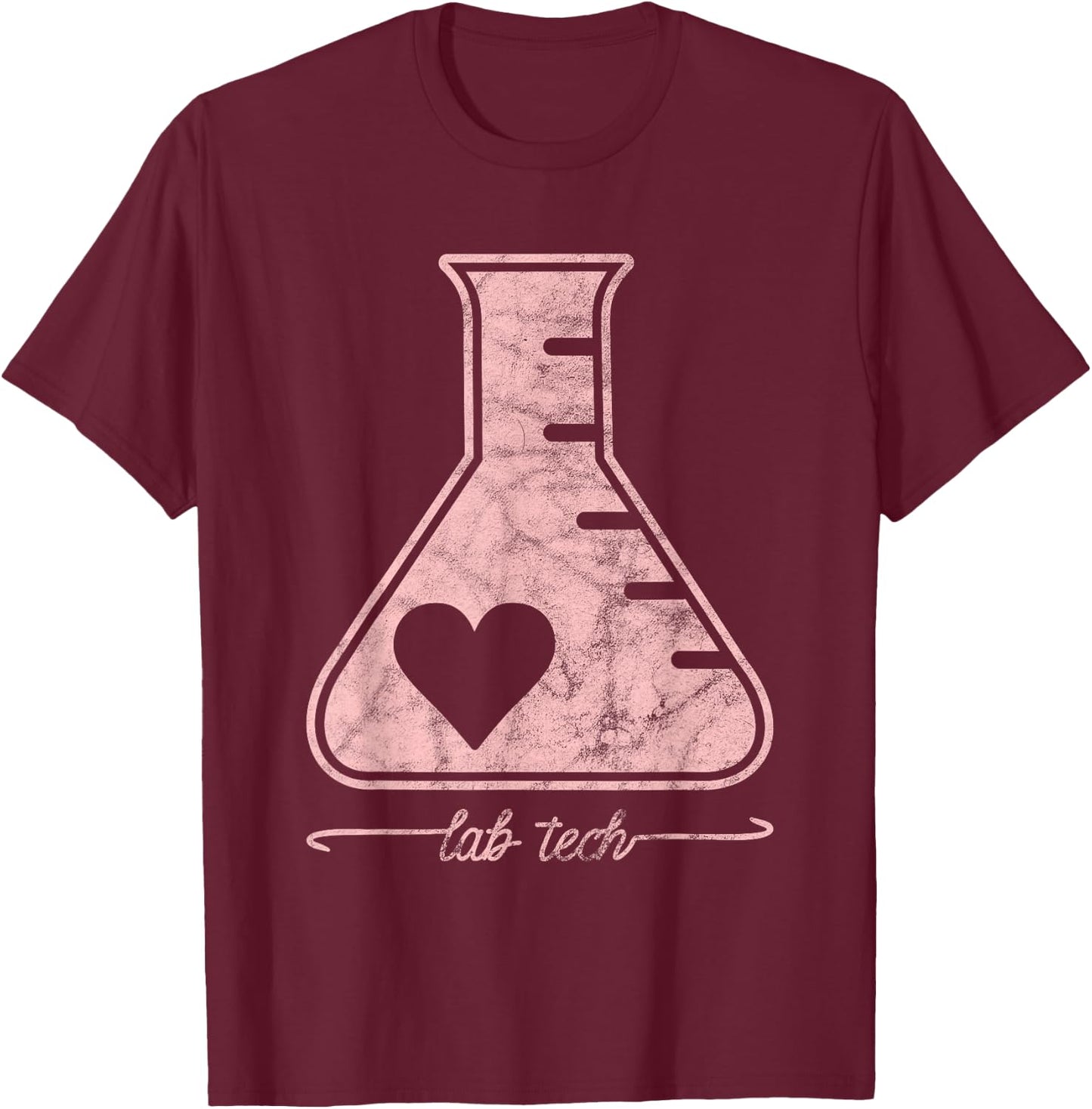 Beaker Lab Tech Laboratory Technician T shirt gift T-Shirt - T-Shirt | Maroon