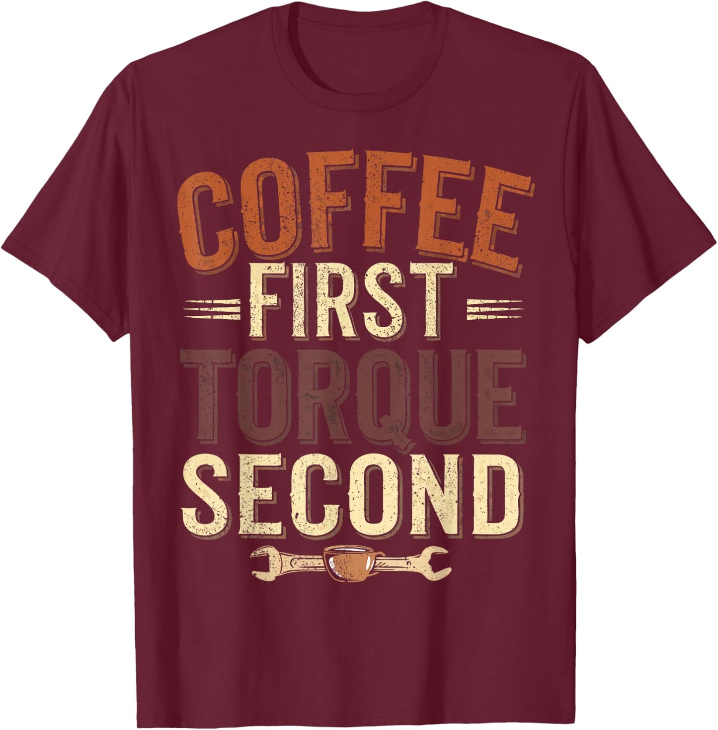 Bike Mechanic Coffee Tools Bicycle Mechanic T-Shirt - T-Shirt | Maroon