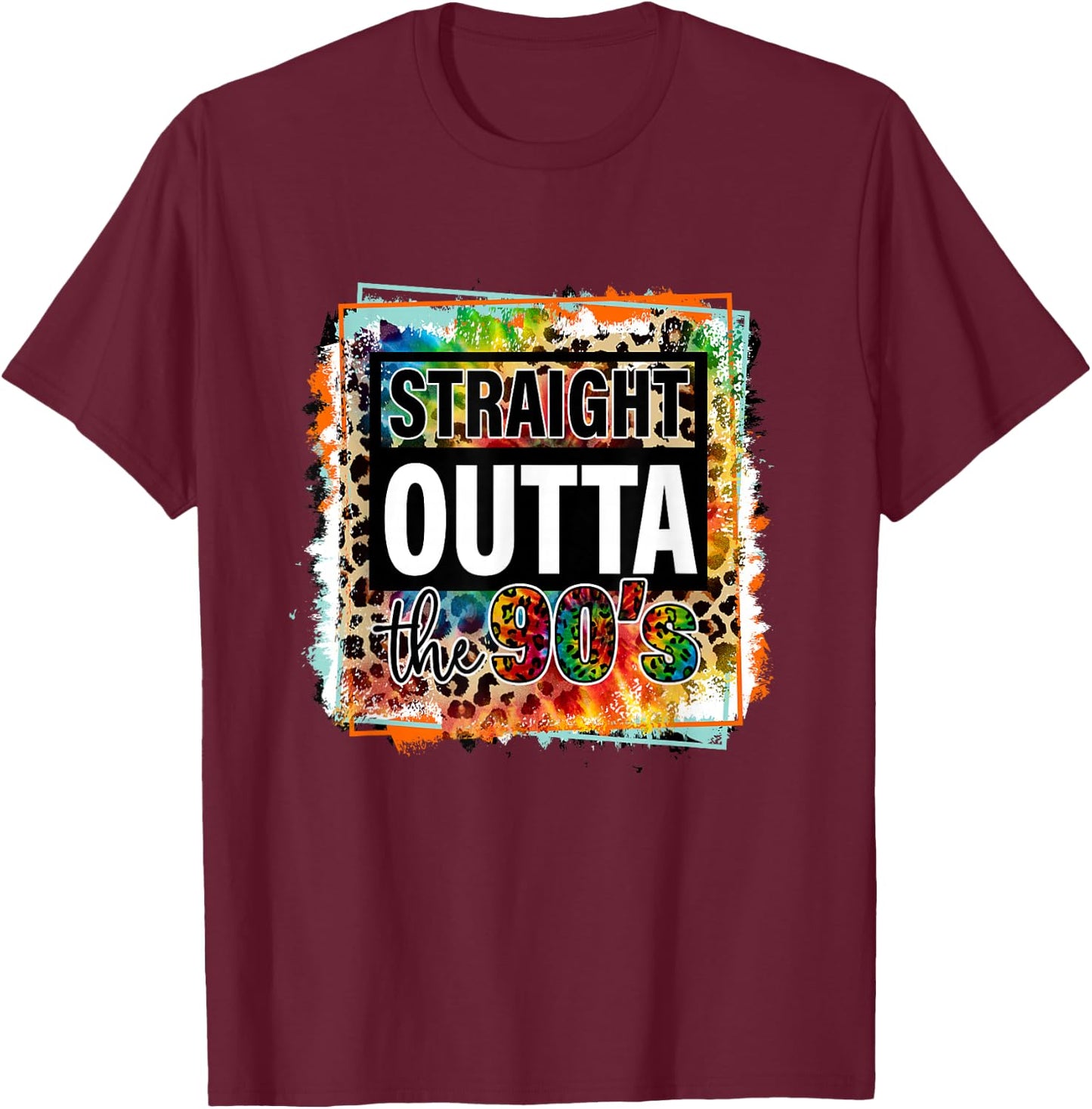 1990's 90s I Heart The Nineties T-Shirt - T-Shirt | Maroon