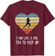 Girls' Cross Country Running Clothing T-Shirt - T-Shirt | Maroon