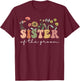 Wedding Shower for Sister from Bride Sister of the Groom T-Shirt - T-Shirt | Maroon