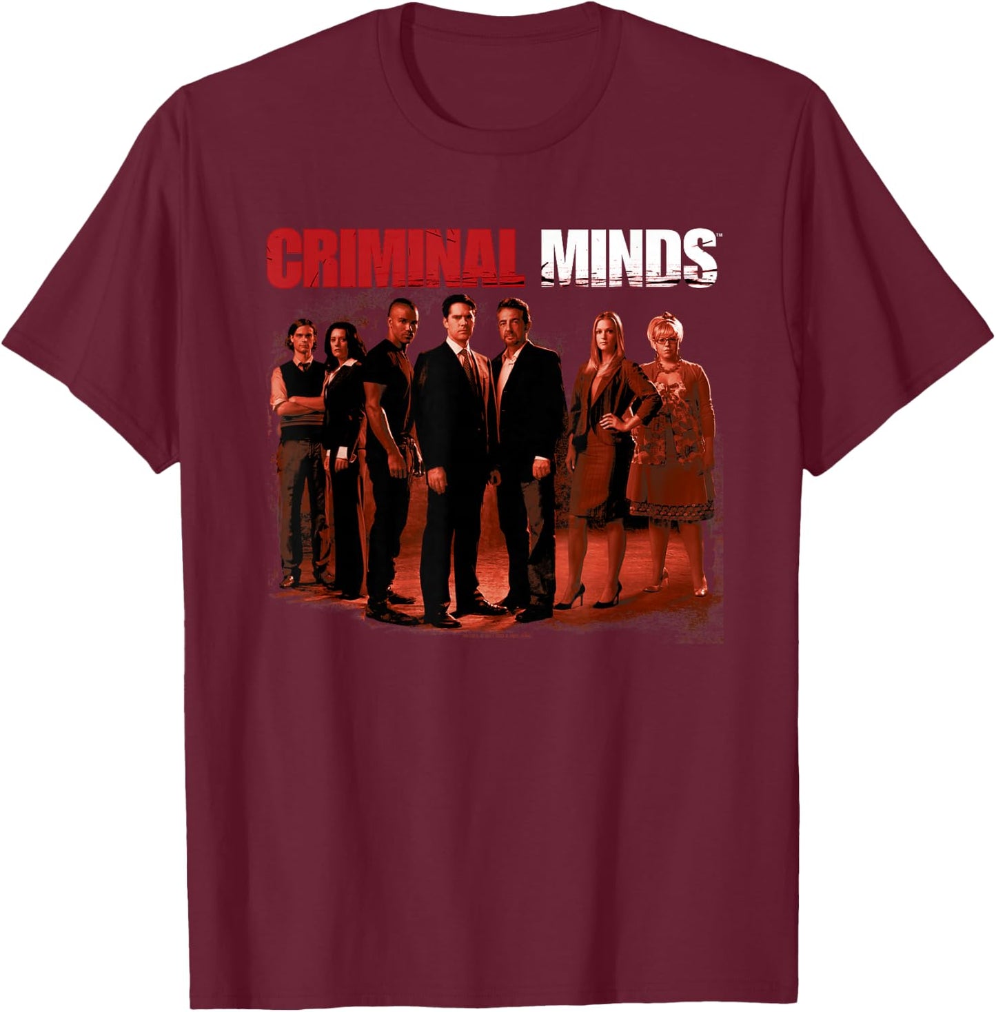Criminal Minds The Crew T-Shirt - T-Shirt | Maroon