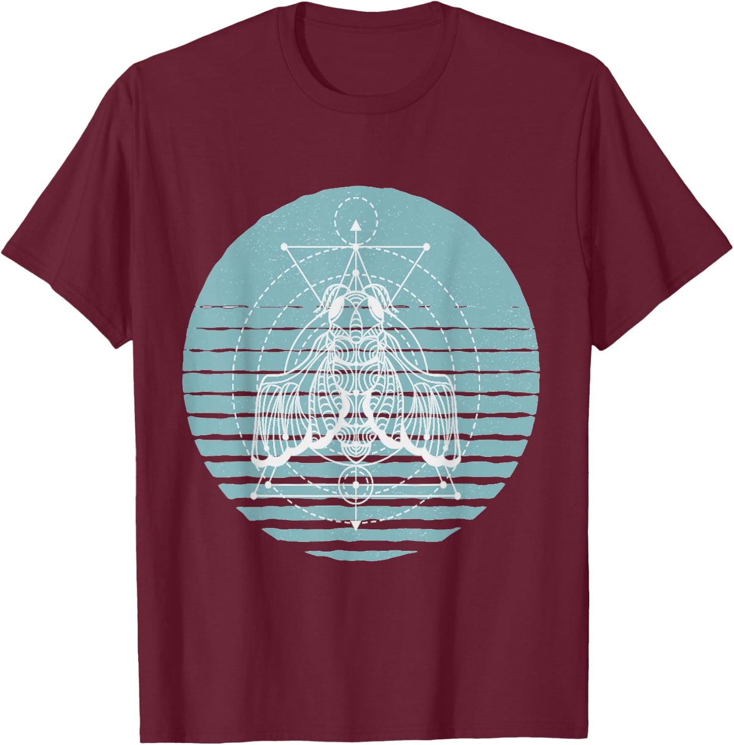 Cicada Symbol Cicada Illustration Cicada Insect Lover T-Shirt - T-Shirt | Maroon