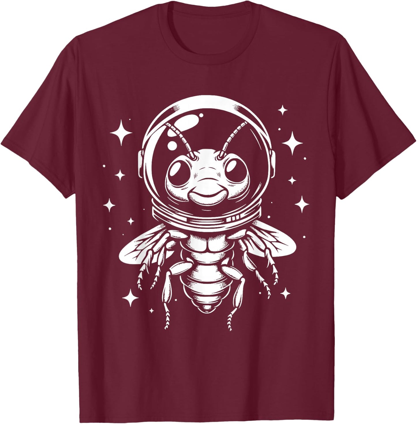 Gnat Dad Mom Space - Astronaut Gnat T-Shirt - T-Shirt | Maroon