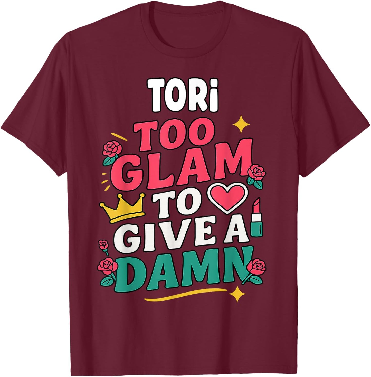 TORI Personalized Women's Gift Custom TORI T-Shirt - T-Shirt | Maroon