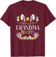 I'm The Grandma Bunny Matching Family Easter Party T-Shirt - T-Shirt | Maroon