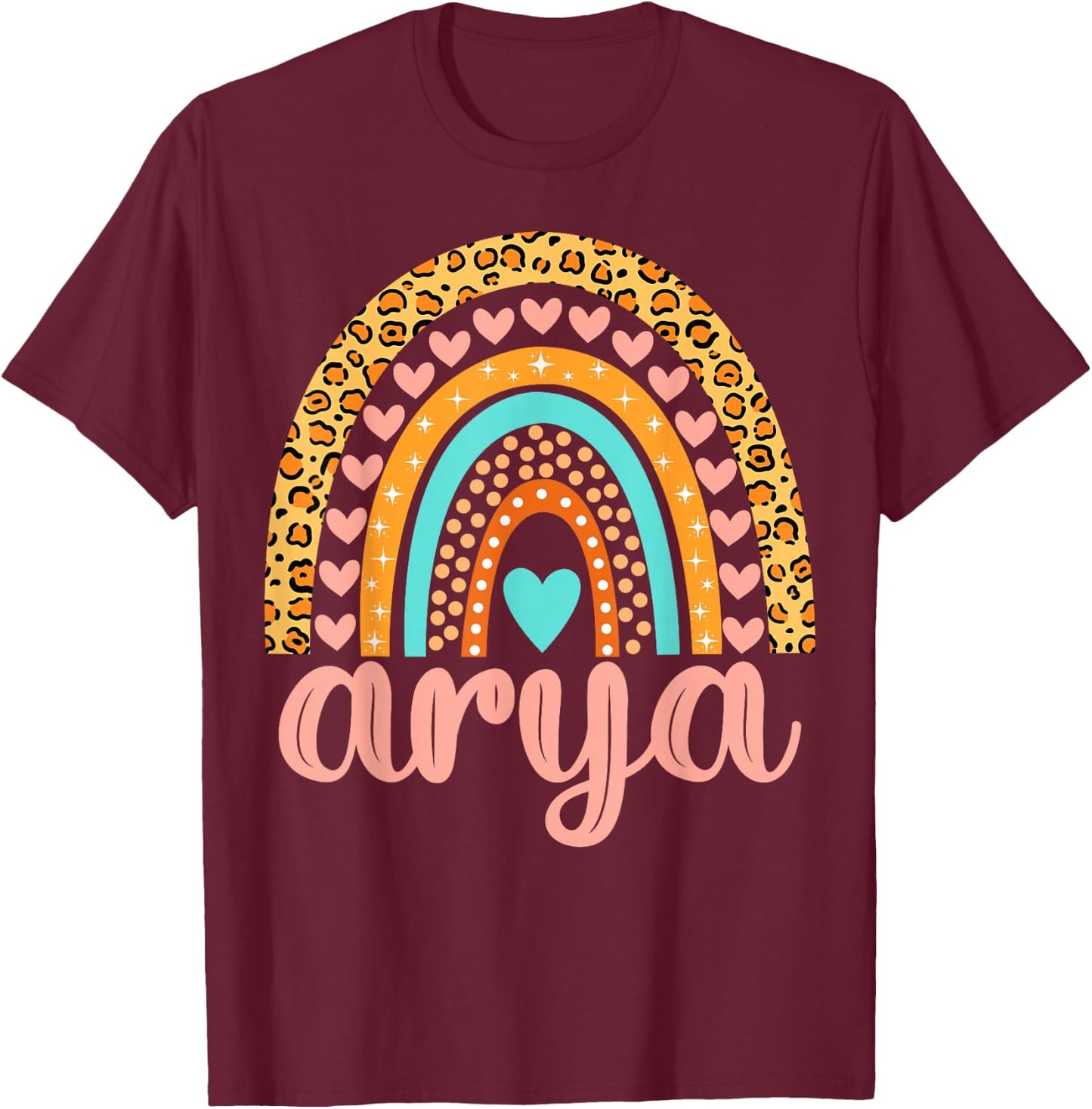 Arya Arya Name Birthday Shirt Gift T-Shirt - T-Shirt | Maroon