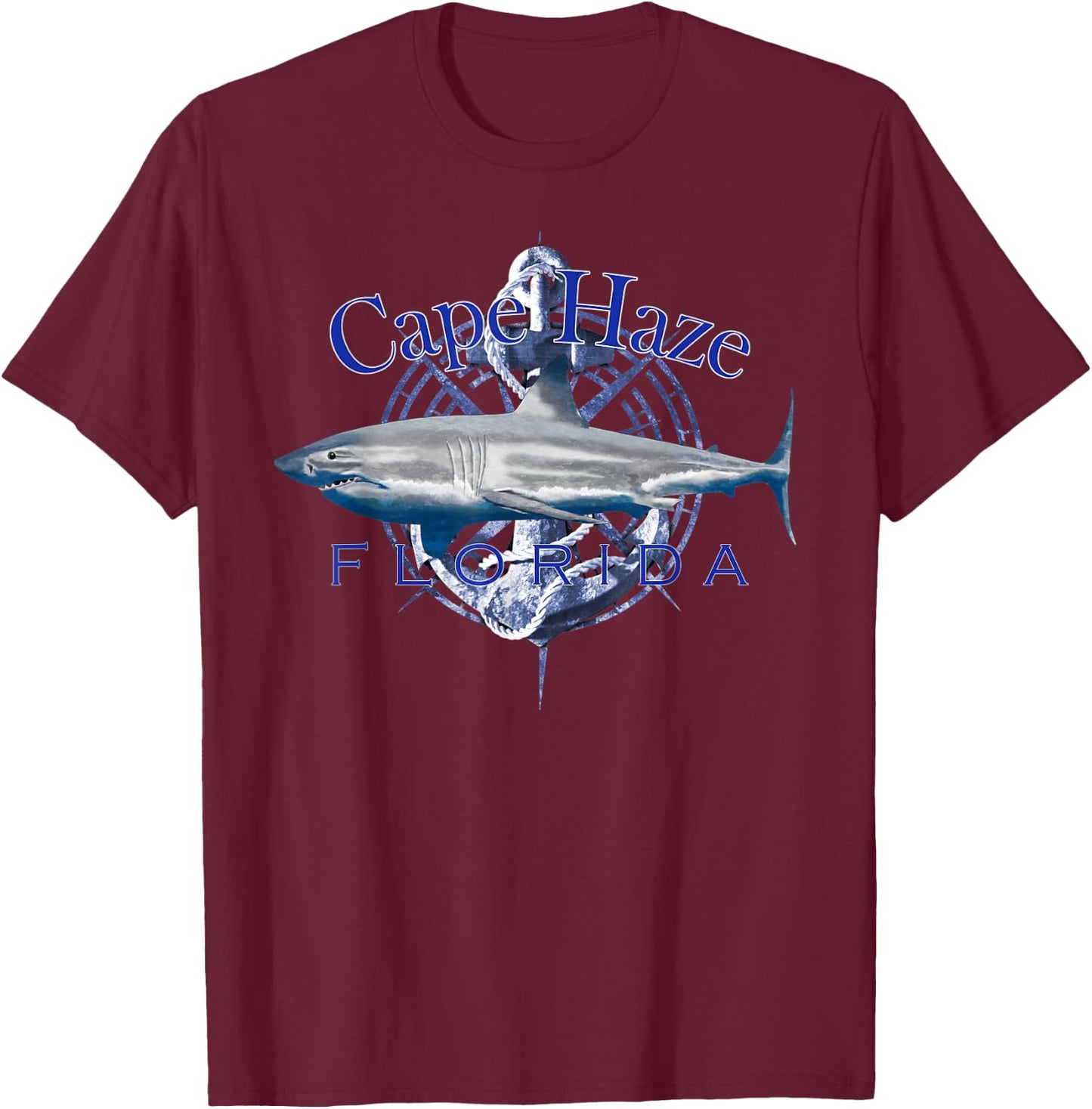 Cape Haze Florida Nautical Sailing Boating T-Shirt - T-Shirt | Maroon