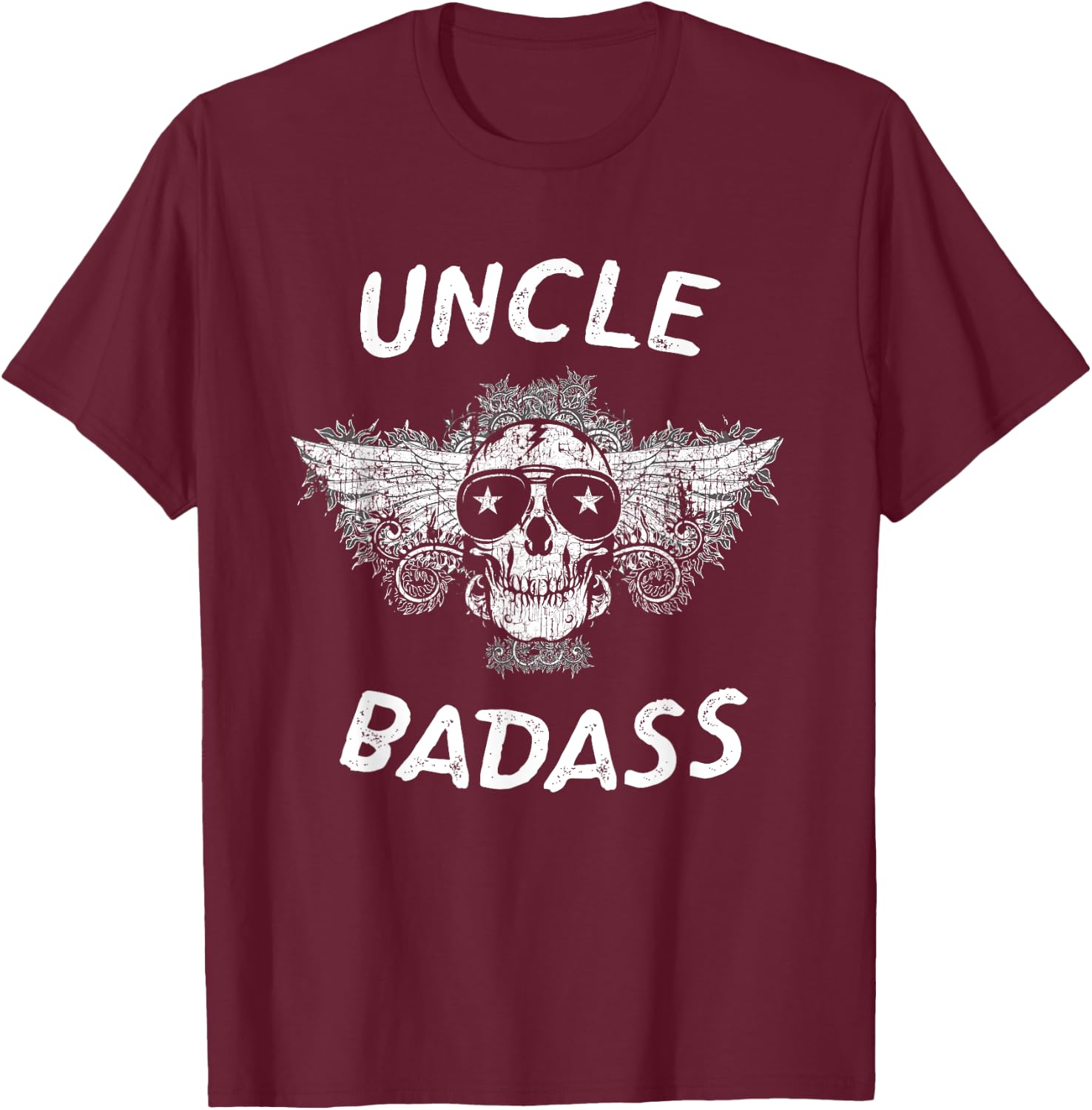 Uncle Badass T-Shirt - T-Shirt | Maroon