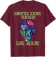 Computer Science Teachers Love Brains Halloween Costume T-Shirt - T-Shirt | Maroon
