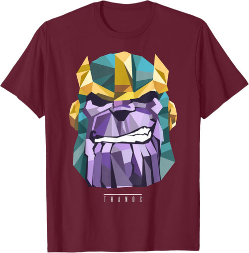 Marvel Thanos Low Poly Geometric Art Head Graphic