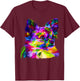 Long Hair Chihuahua Pop Art Portrait Art for Dog Owners T-Shirt - T-Shirt | Maroon