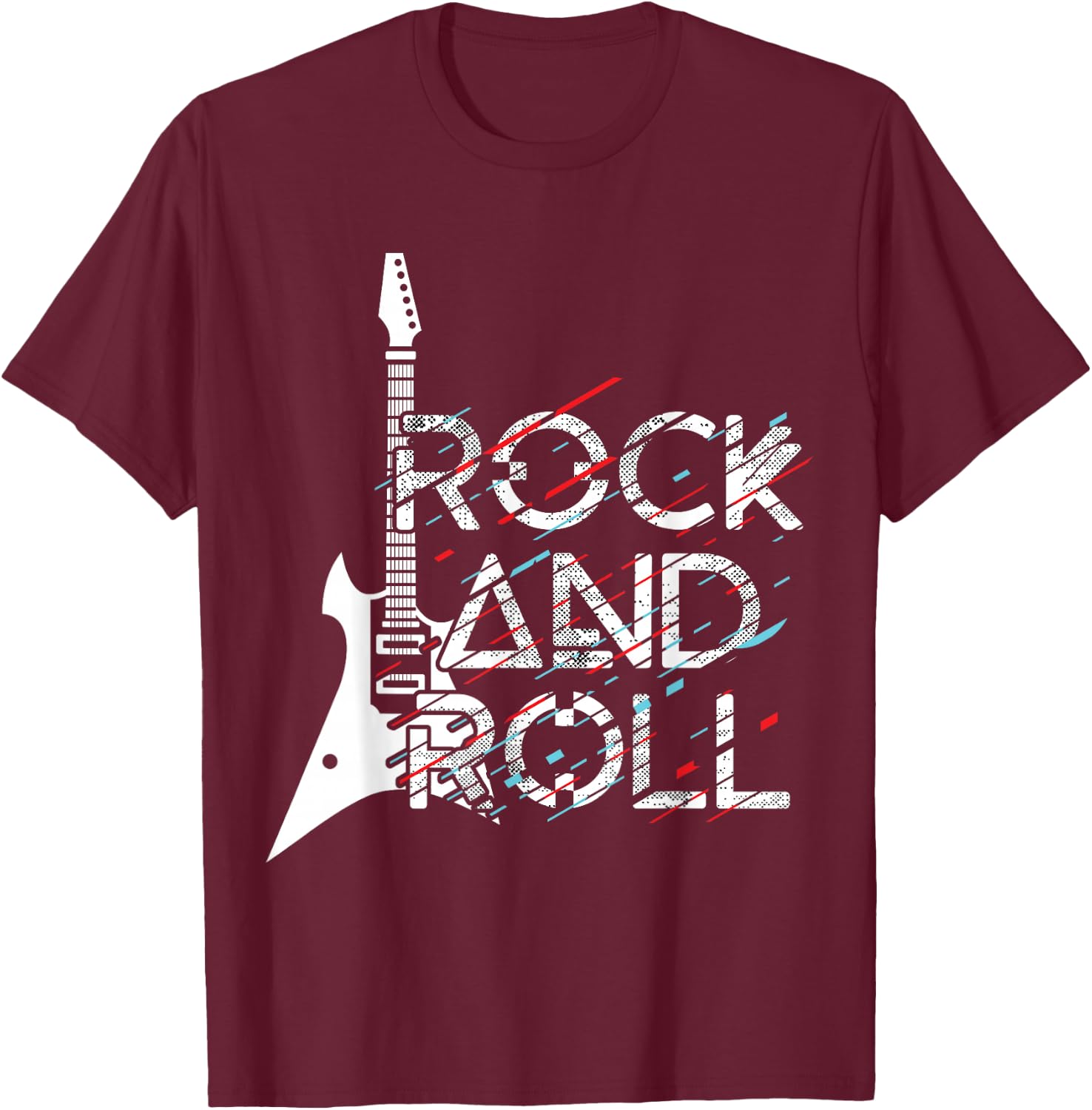 Vintage Retro Rock and roll Men, Women, Children Small T-Shirt - T-Shirt | Maroon