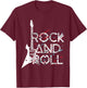 Vintage Retro Rock and roll Men, Women, Children Small T-Shirt - T-Shirt | Maroon