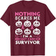 I'm A Breast Cancer Survivor Breast Cancer Awareness T-Shirt - T-Shirt | Maroon