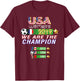 USA Women Soccer, World Champion 2019, 4 stars T-Shirt - T-Shirt | Maroon