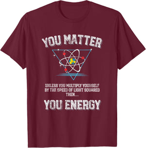 Funny Science Physics Quantum Physics Student and Teacher T-Shirt - T-Shirt | Maroon