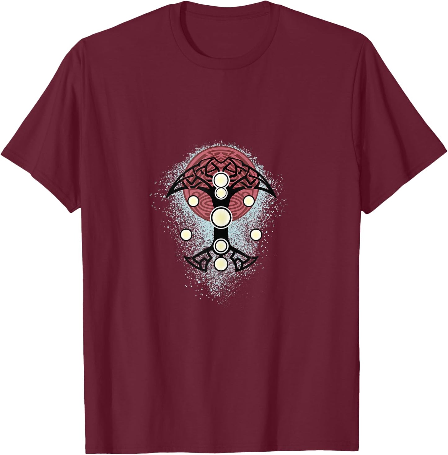 Marvel Thor: Love and Thunder Blue Splatter Icon T-Shirt - T-Shirt | Maroon