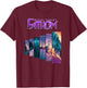 Michael Turner's "Fathom" Aspen Matthews Surf Panels T-Shirt - T-Shirt | Maroon