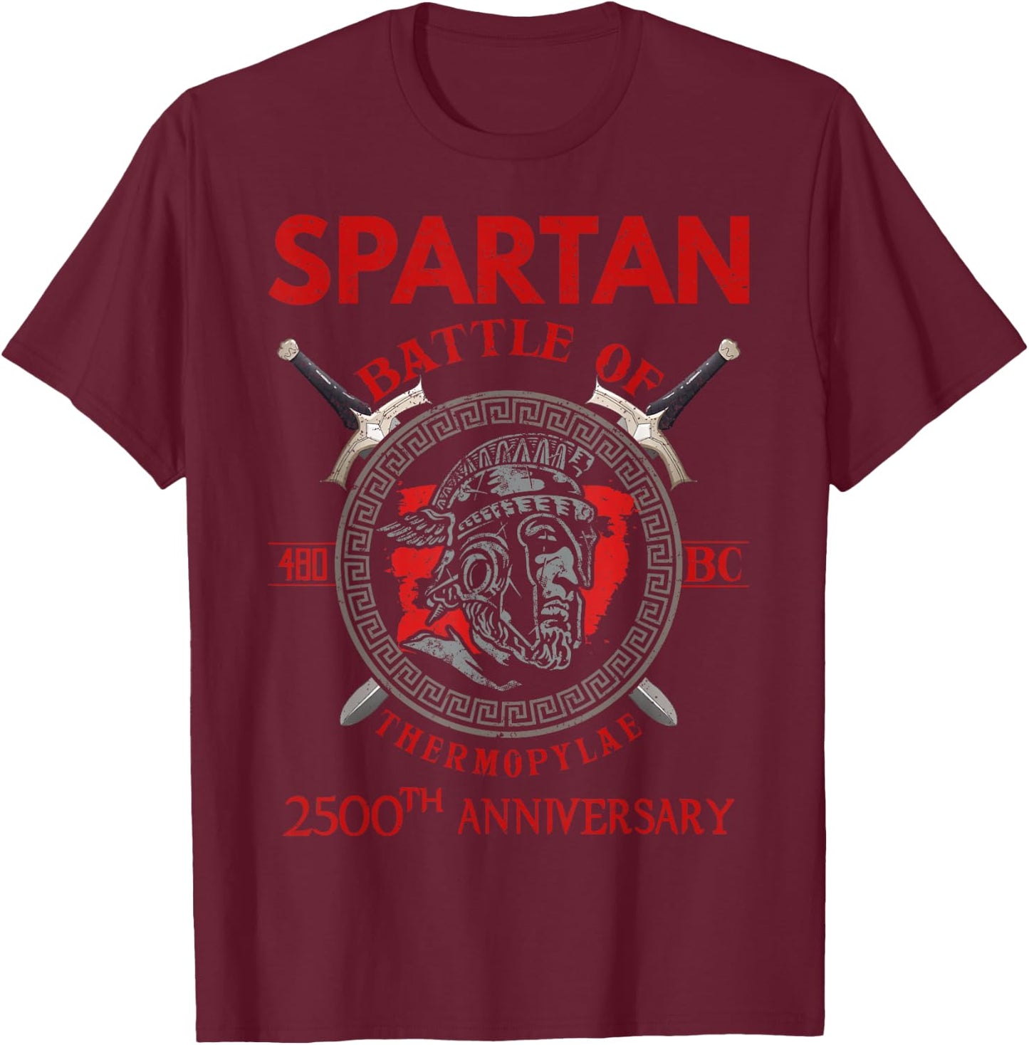 Spartan Greece anniversary ancient warrior Sparta T-Shirt - T-Shirt | Maroon