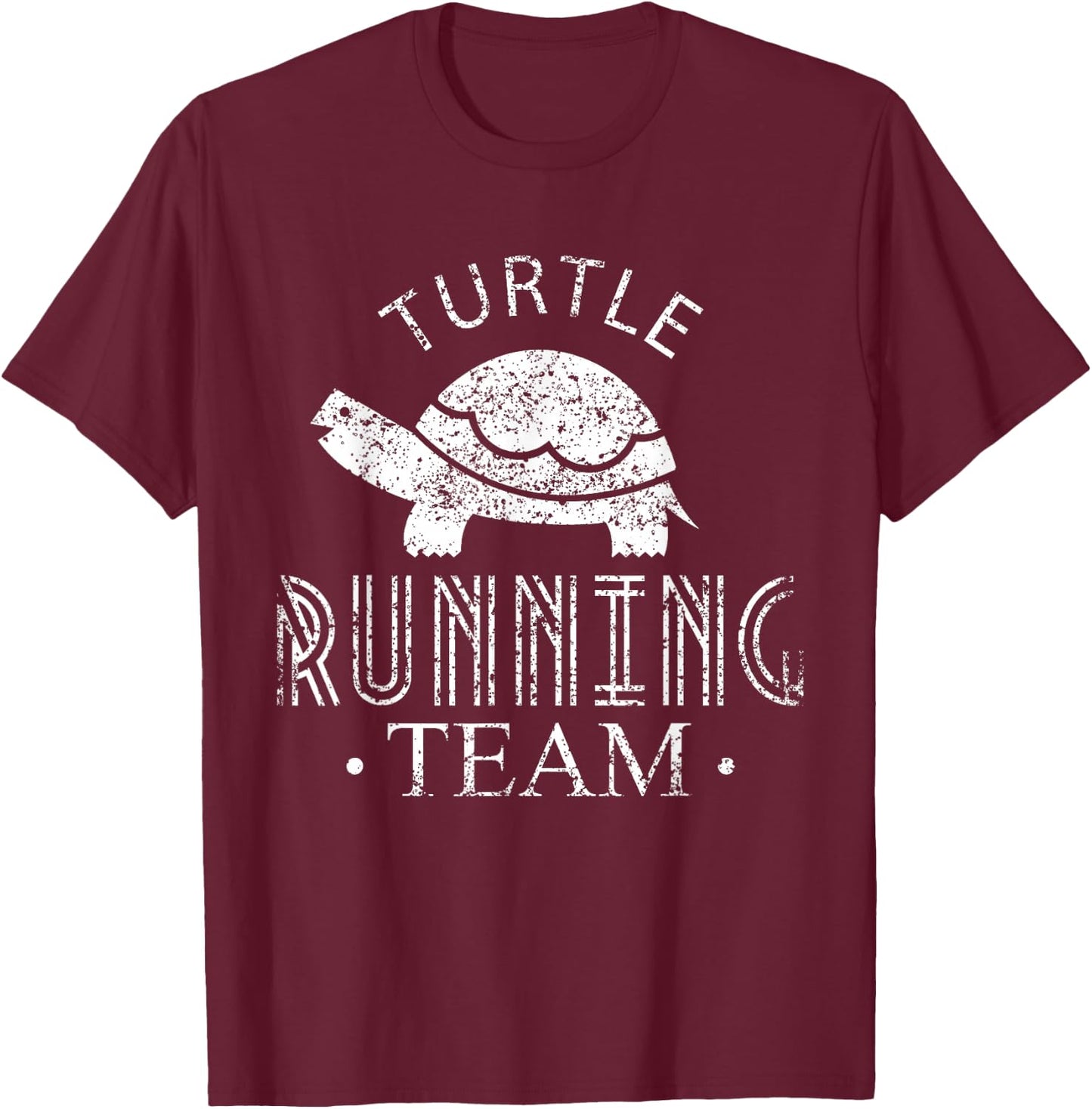Turtle Running Team Jogging Jogger Run Runner T-Shirt - T-Shirt | Maroon