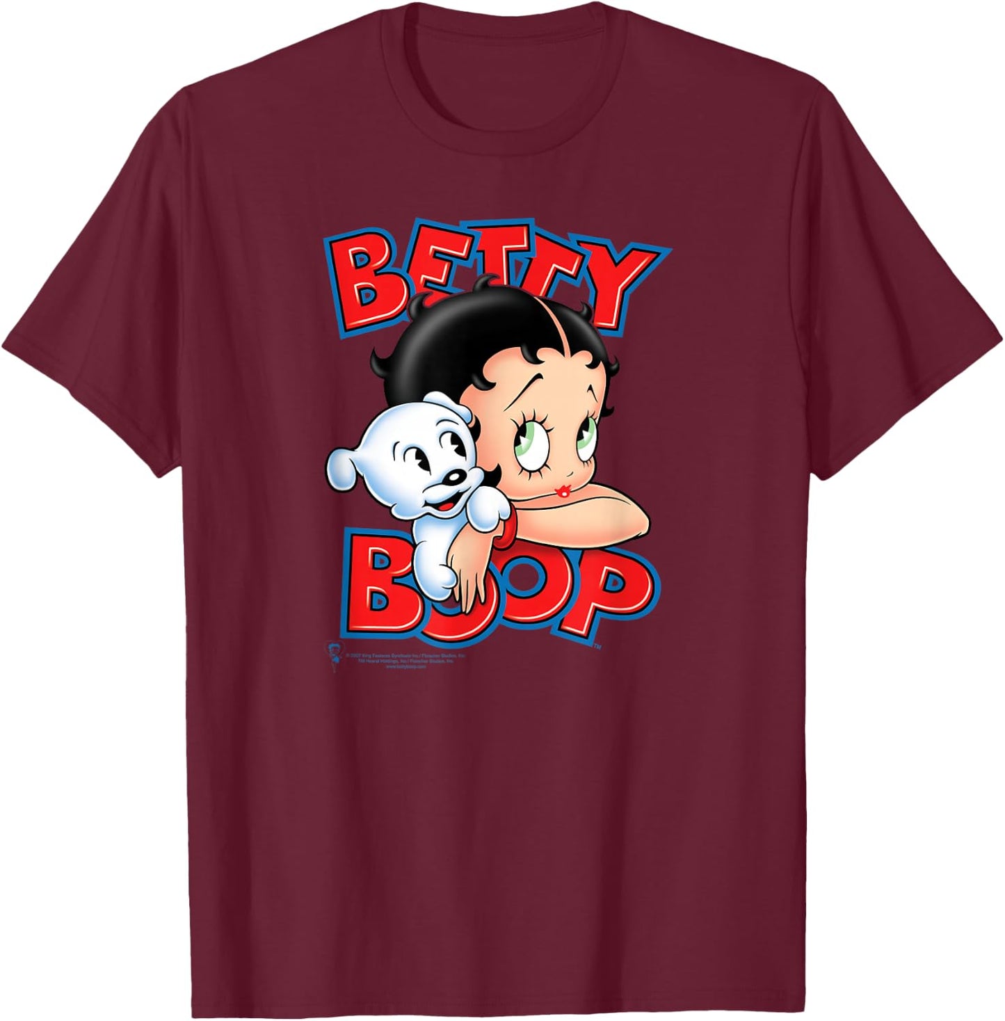 Betty Boop Forever Friends T-Shirt - T-Shirt | Maroon