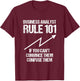 Business Analyst Rule Data Scientist Data Systems T-Shirt - T-Shirt | Maroon