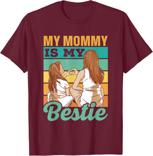 My Mami Is My Best Friend Best Friends Besties T-Shirt - T-Shirt | Maroon