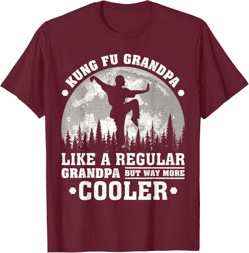 Kung Fu Grandpa Funny Moon Vintage Kung Fu Father's Day
