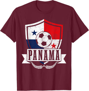 Panama Football Player Flag T-Shirt - T-Shirt | Maroon