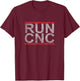 CNC rotary run CNC machining mechanic milling cutter T-Shirt - T-Shirt | Maroon