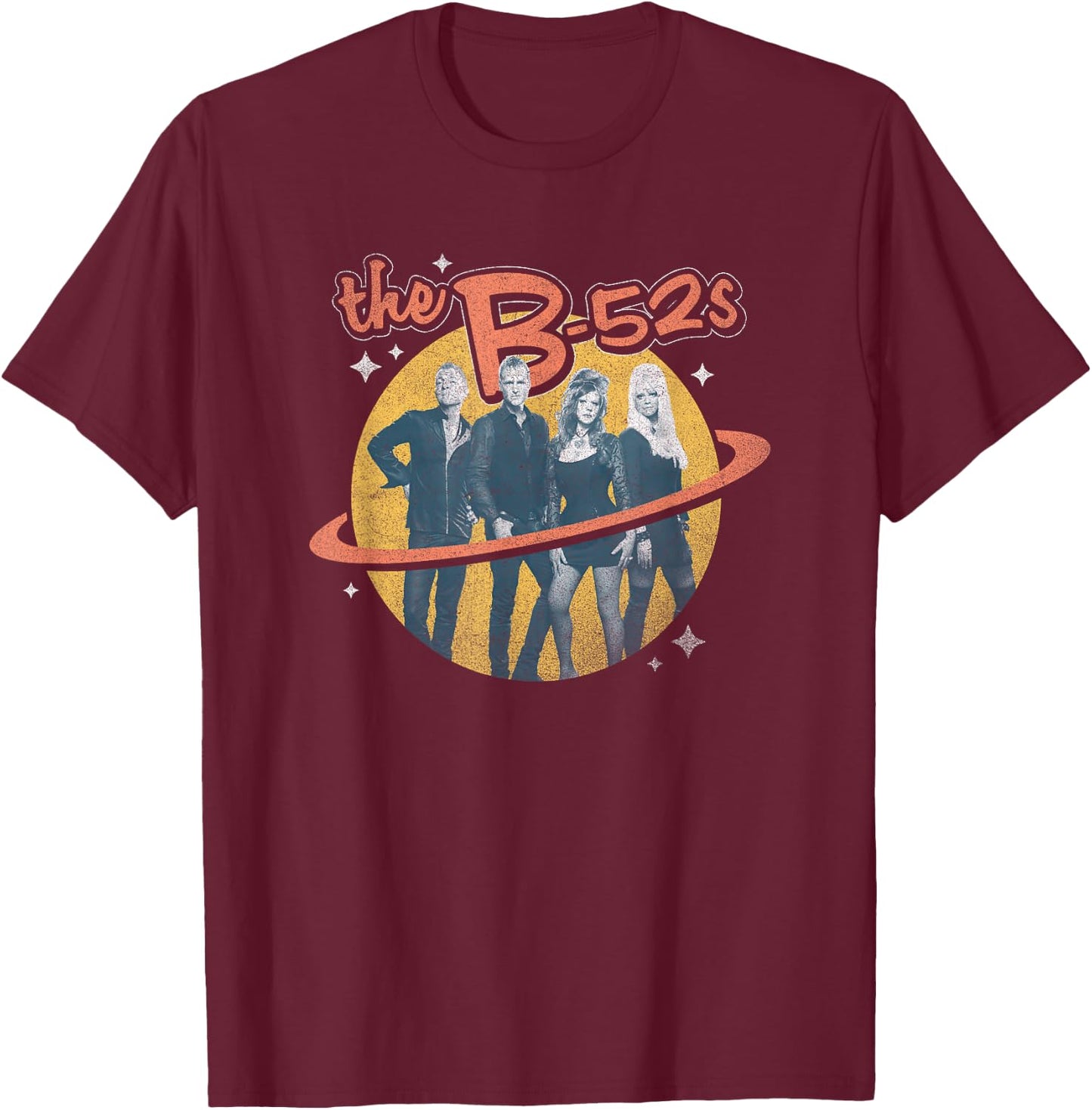 The B-52s - Band Photo T-Shirt - T-Shirt | Maroon