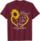 Blessed To Be Called Mom And Grandma Mother's Day Heart T-Shirt - T-Shirt | Maroon