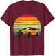 Classic Sport Car Golden Car Lover Gift Mechanic Driver Race T-Shirt - T-Shirt | Maroon