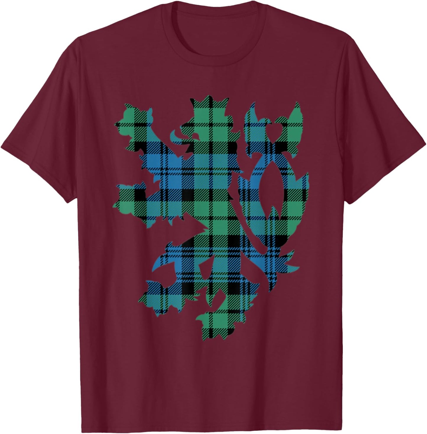 Clan Campbell Tartan Scottish Family Name Scotland Pride T-Shirt - T-Shirt | Maroon