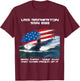 USS Bremerton SSN-698 American Flag Submarine Veteran Xmas T-Shirt - T-Shirt | Maroon