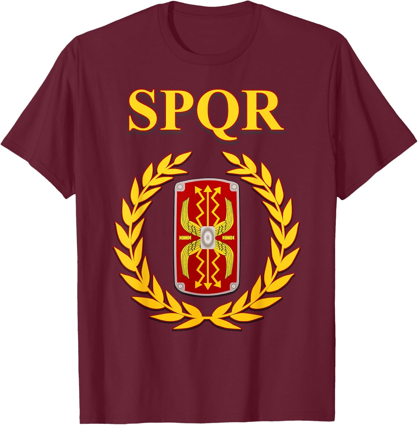 SPQR Roman Legionary T-Shirt - T-Shirt | Maroon