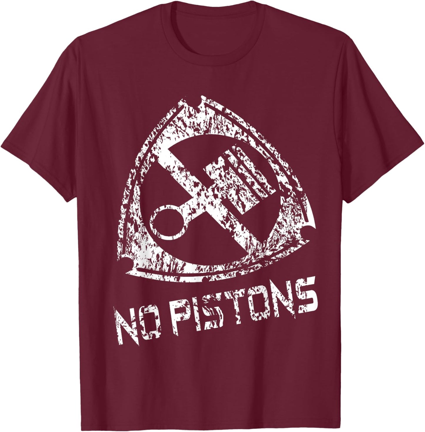 Car Lover without Piston Rotary Motor Wankel T-Shirt - T-Shirt | Maroon