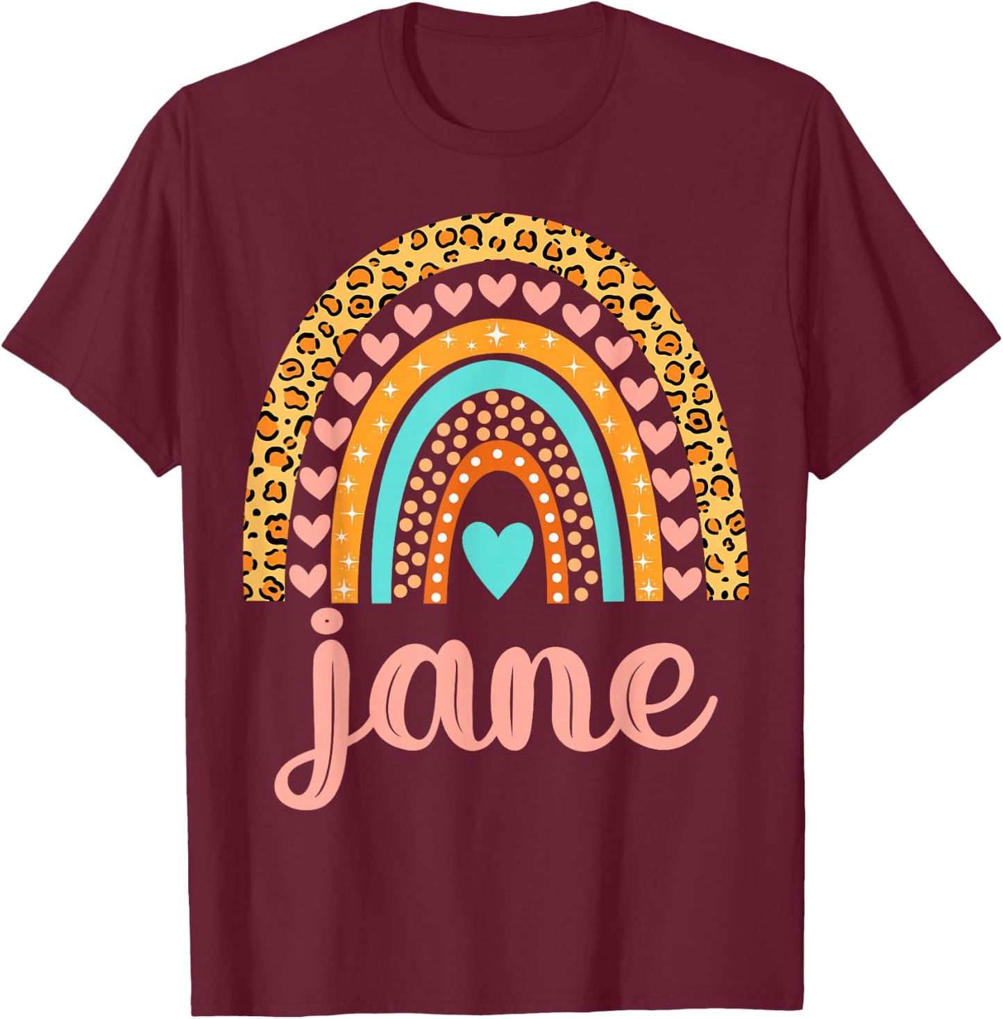 Jane Jane Name Birthday Shirt Gift T-Shirt - T-Shirt | Maroon