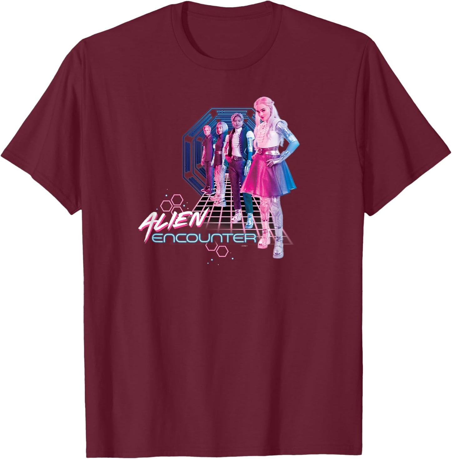 Disney Channel Zombies 3 Addison Alien Encounter T-Shirt - T-Shirt | Maroon
