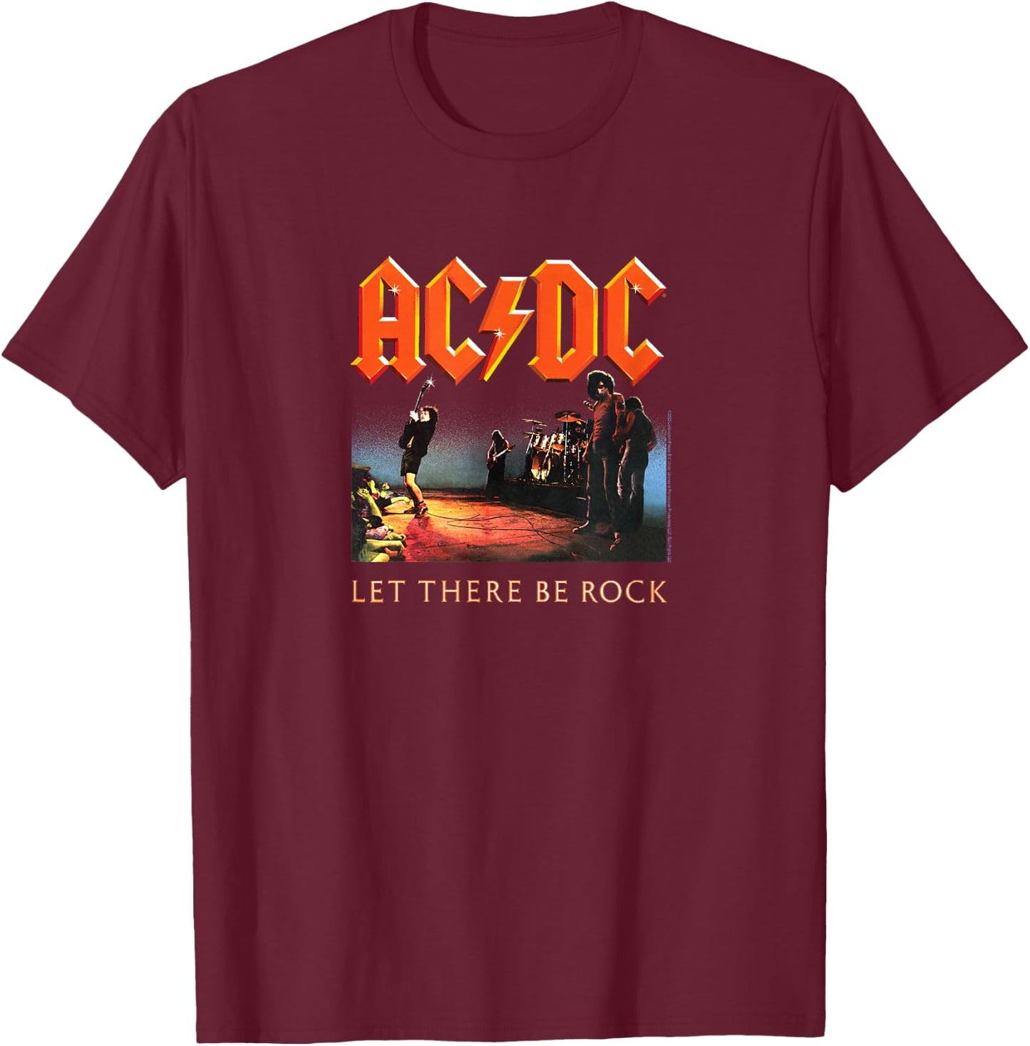 ACDC - Let There Be Rock T-Shirt - T-Shirt | Maroon