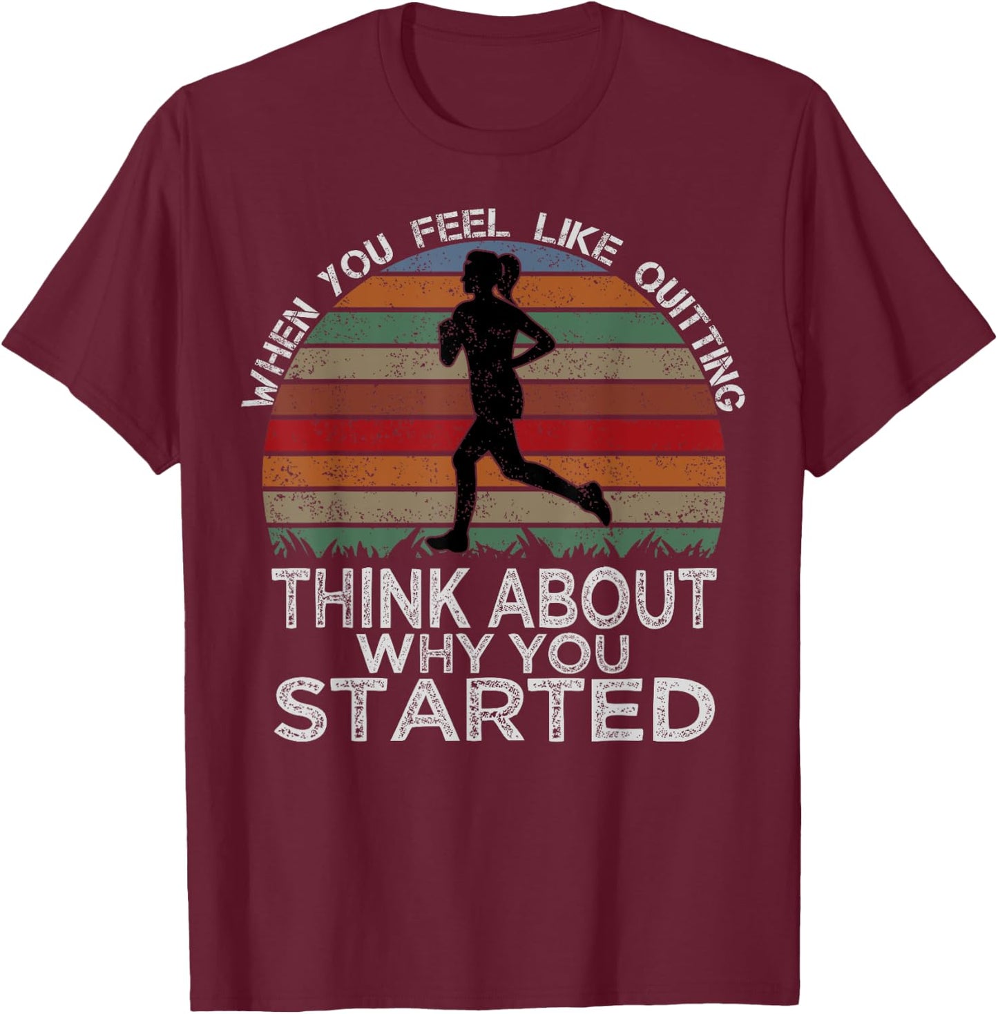Gym Motivation Workout Fitness Inspirational Gift T-Shirt - T-Shirt | Maroon