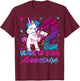 2 Year Old Gifts Unicorn Flossing 2nd Birthday Girl Party T-Shirt - T-Shirt | Maroon