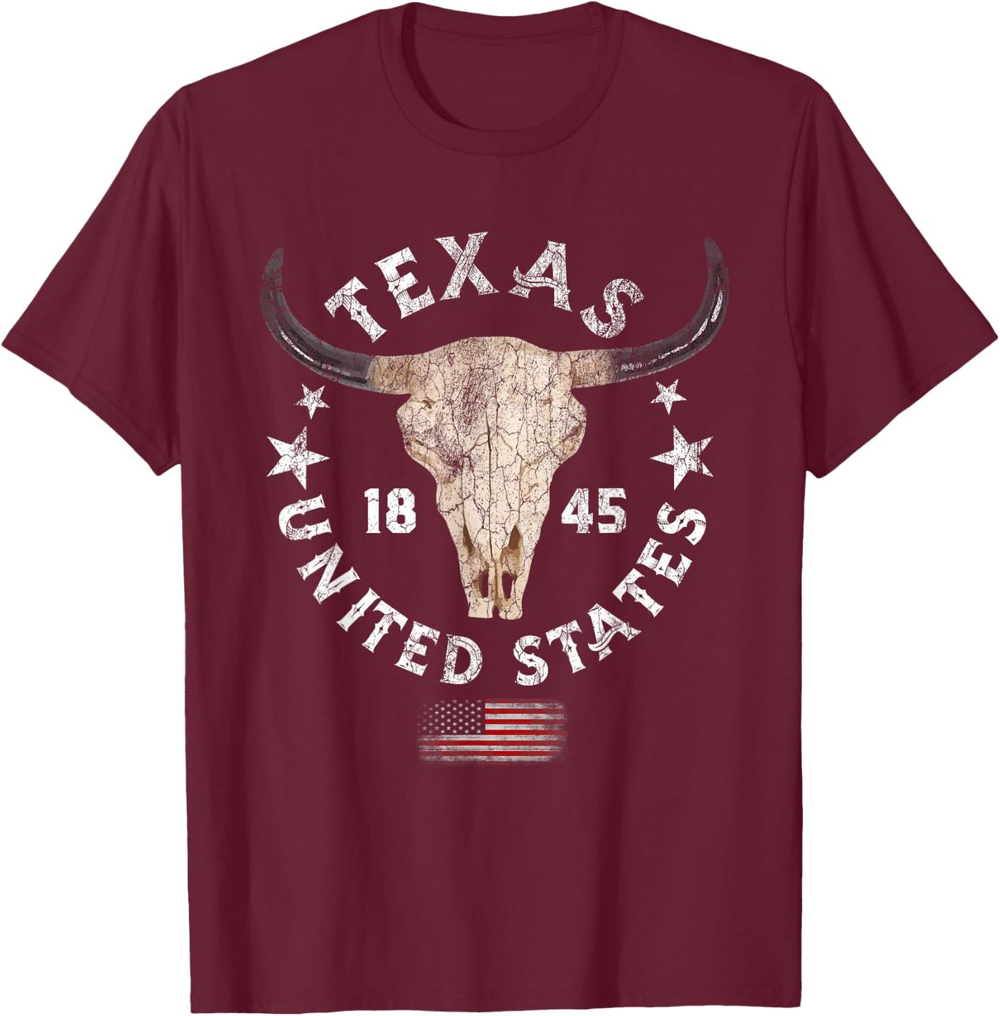 Texas - USA - Pride Since 1845 Texas Fan T-Shirt - T-Shirt | Maroon