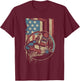 Weld Funny Welder Welding Vintage American Flag Welders Gift T-Shirt - T-Shirt | Maroon